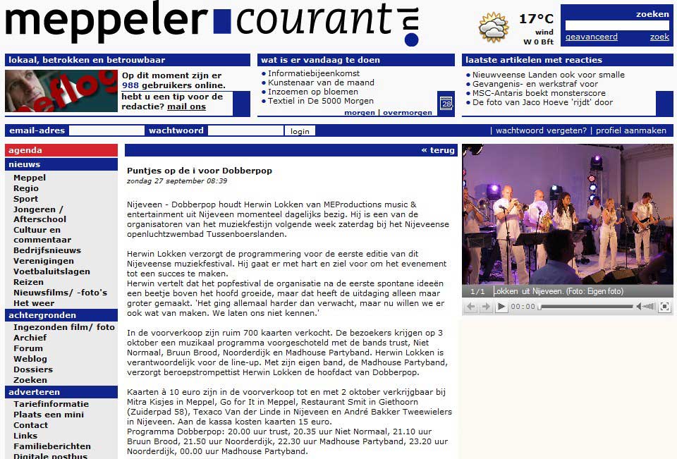 Bron: Meppelercourant.nl 29-09-2009