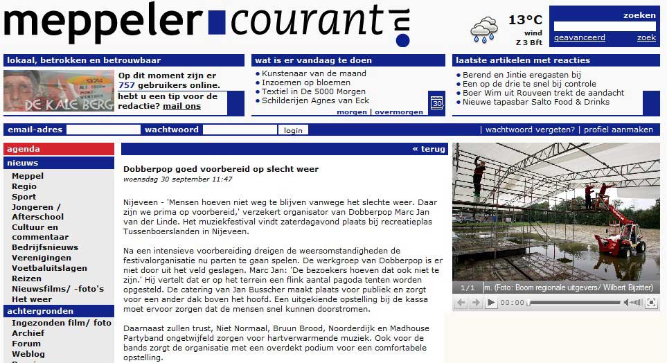Bron: Meppelercourant.nl 30-09-2009